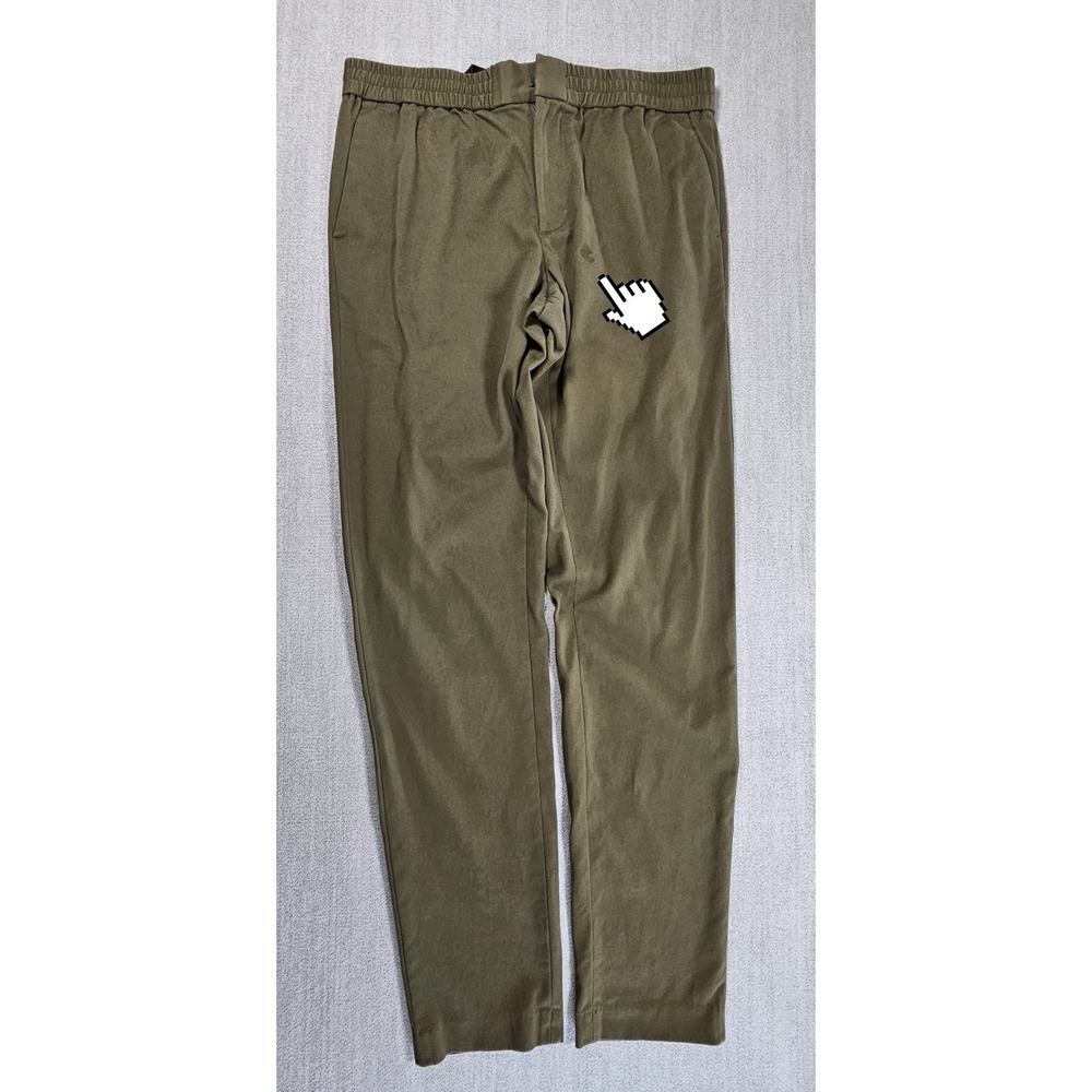 Banana Republic Dress Pants Men's M Olive Green Slim Tapered Fit Lightweight